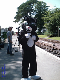 Jack having fun at Lynton and Barnstaple Railway 2006 