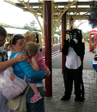 Jack enjoys his day out at Bala Lake Railway in 2006 